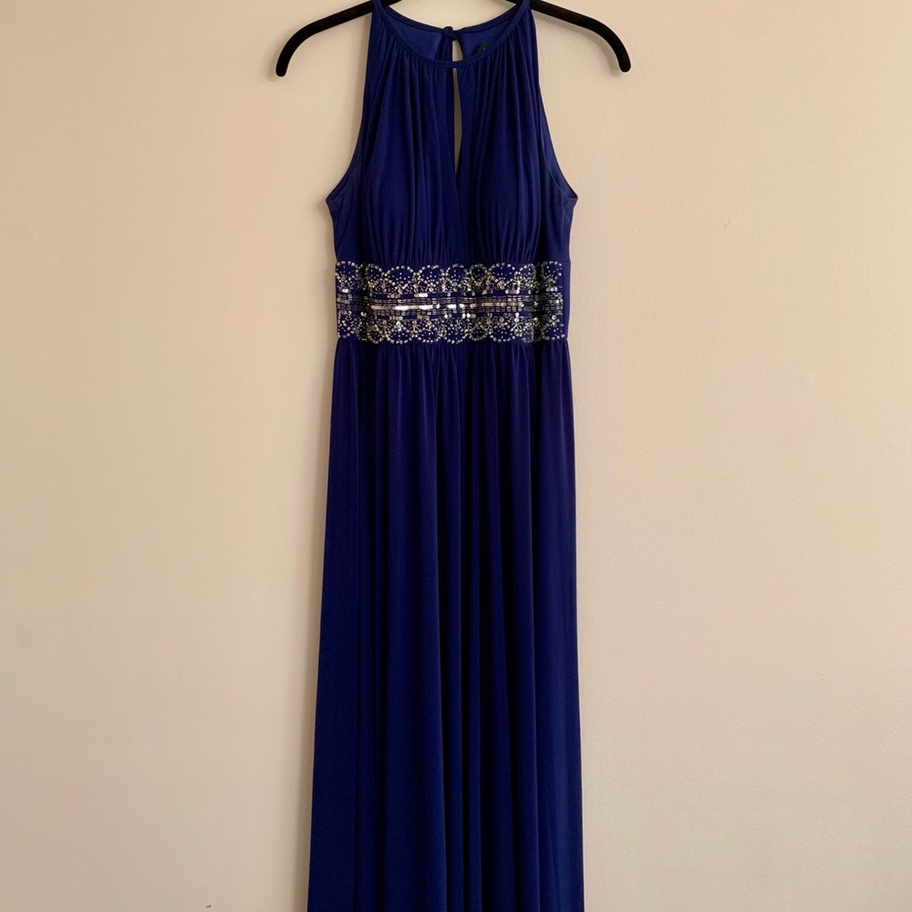 Sleeveless Beaded Gown